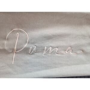Puma Fleece Women's Beige Sweatpants Size L. Embroidered. NWOT